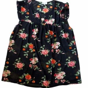 Ivy Rose black semi sheer tank